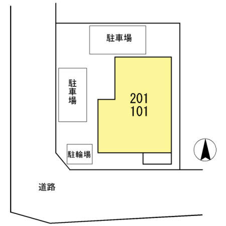 桜ハイツ 配置図です。