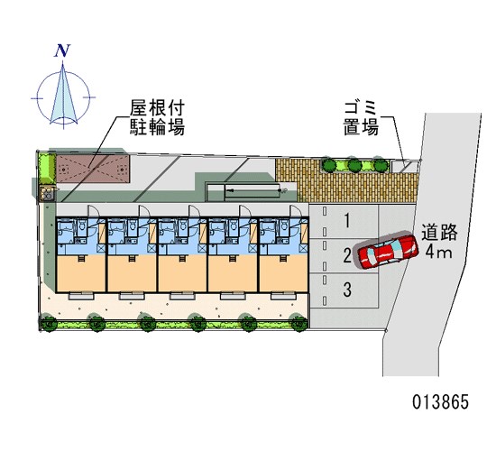 レオパレスＡＬＢＡ 配置図です。