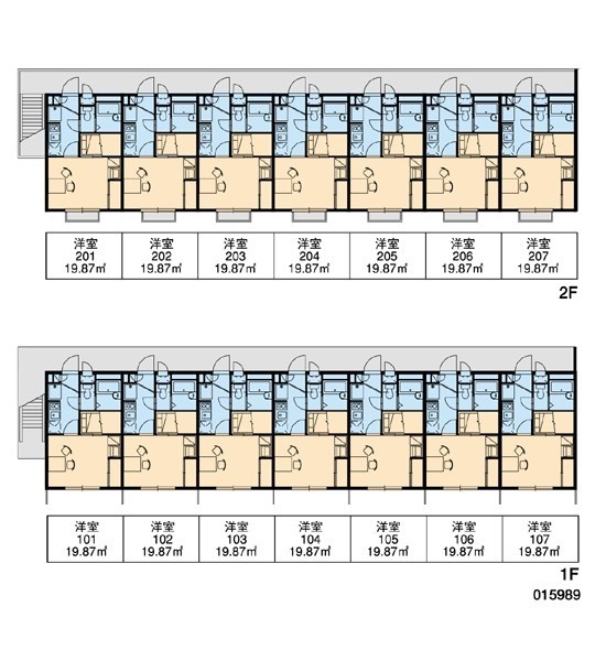 レオパレスTAKIYAMA 配置図です。