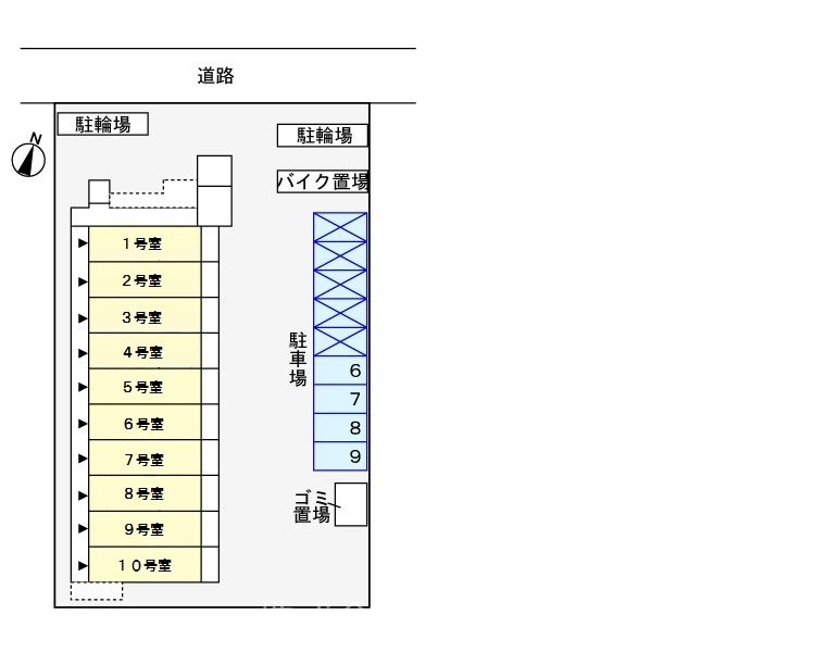 グレイスコート 区画図です。
