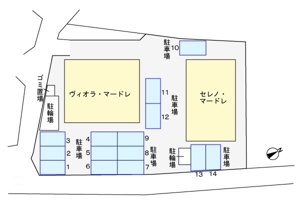 ヴィオラマードレ 配置図