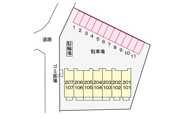 エスポワール 区画図です。