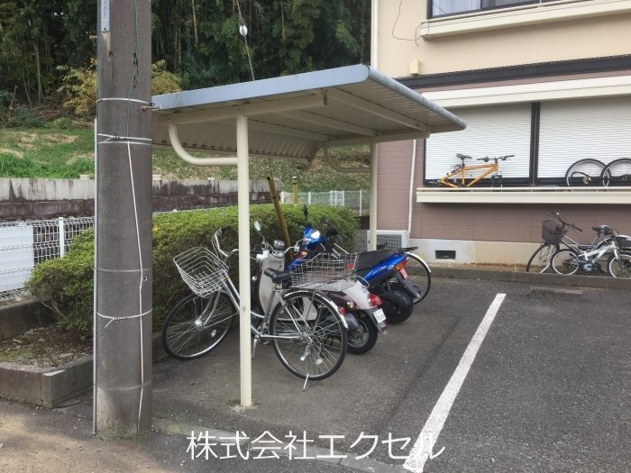ヴィラージュ 駐輪場です。