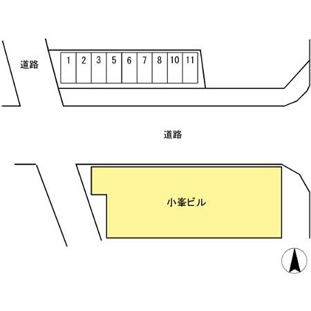小峯ビル 配置図です。