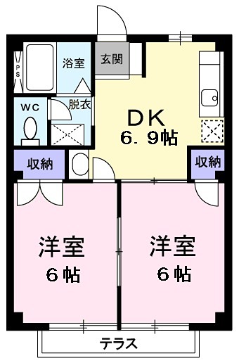 カサヴェルデ 広々したＬＤＫの1ＬＤＫです。
