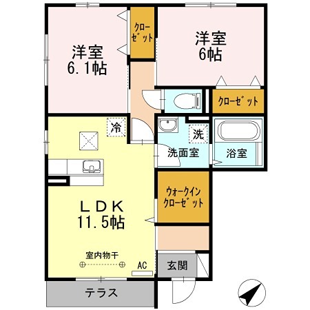 コンフォルトカーサ ファミリーさん、新婚さんにオススメの２ＬＤＫです。