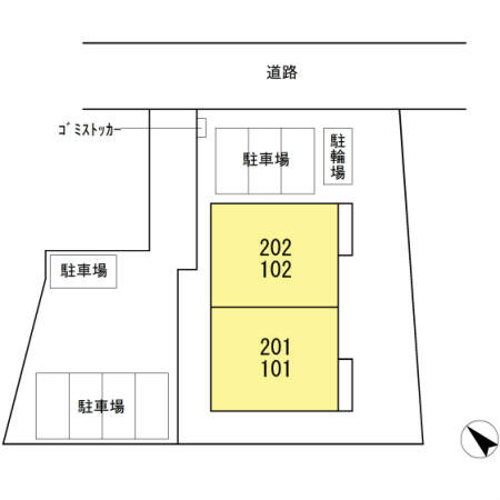 コンフォルトカーサ 配置図です。
