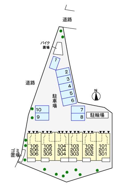 ヴィラルーチェ 区画図