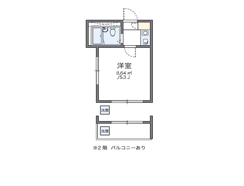 レオパレス小比企 単身さんにおすすめの間取りです。