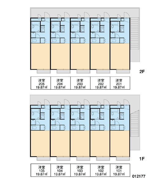 レオパレス慶 配置図です。