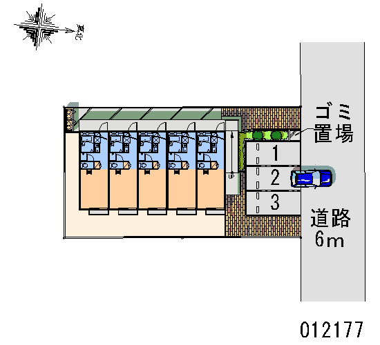 レオパレス慶 配置図です。
