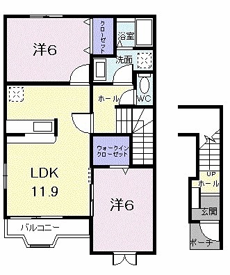サニーヒルズアザレア 住み分けに便利な間取りです。