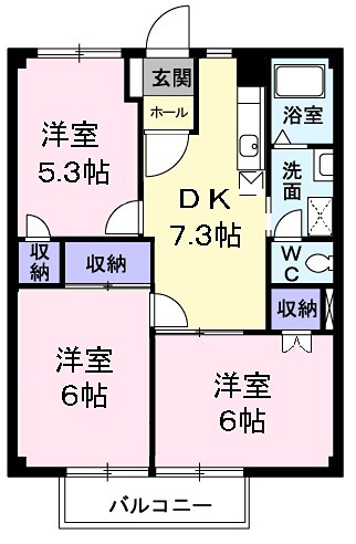 エントピア 住み分け便利な間取りです。