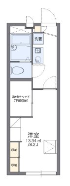 レオパレス慶弐番館 単身さんにオススメの間取りです。