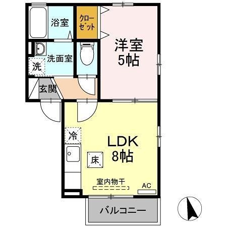 セジュール 追い焚き・独立洗面台のあるお部屋です。