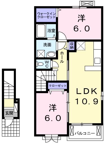 カーネーション ペットと暮らせる間取りです。