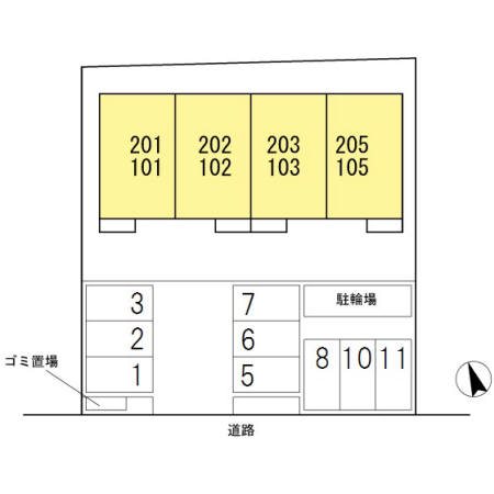 サウスユーコート 見取り図です。