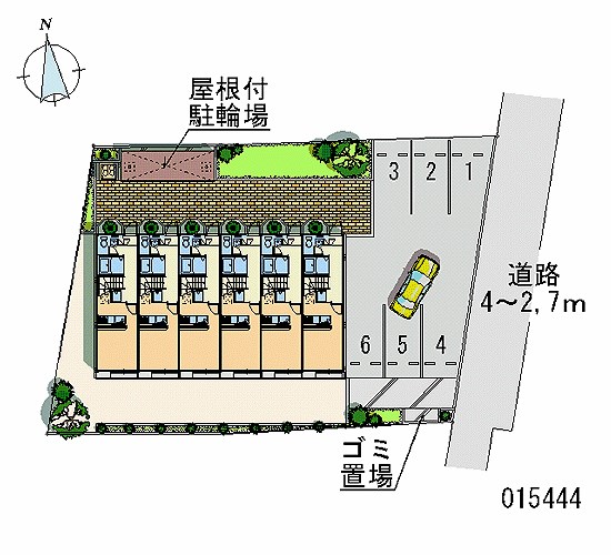 レオパレス栄2 敷地内全体図です。