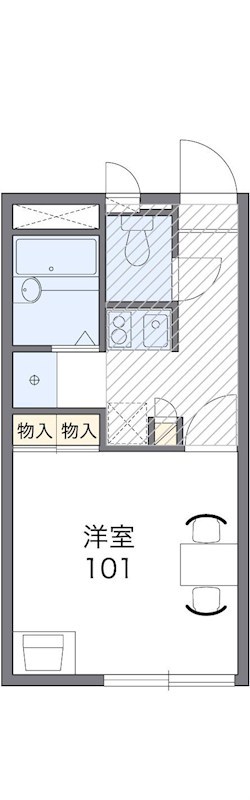 レオパレスＭＡＲＴＨＡ 単身者さんにオススメの間取りです。