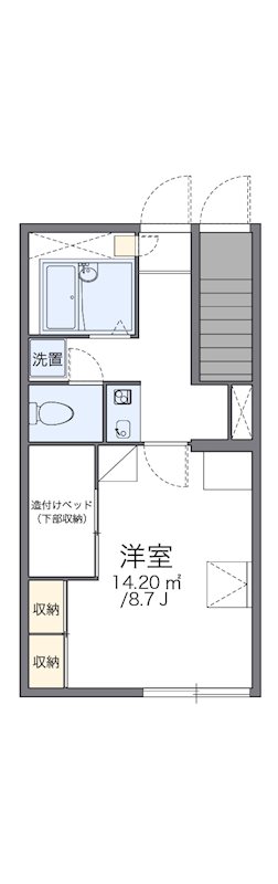 レオパレスセラピィマキ 単身者さんにおすすめの間取りです。