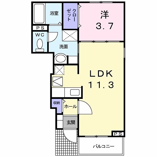 東京都武蔵村山市神明１丁目 住み分けしやすい間取りです。
