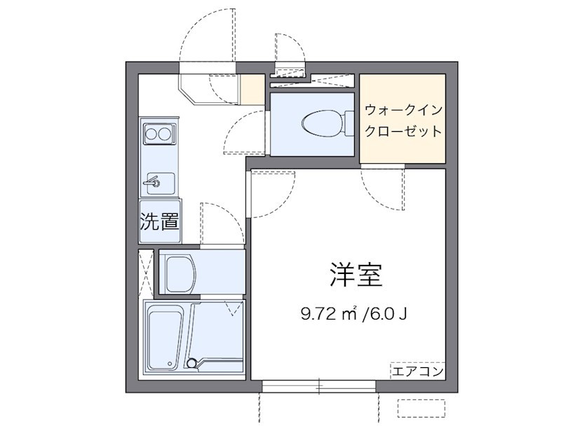 クレイノグラシア 単身者さんにオススメの間取りです。
