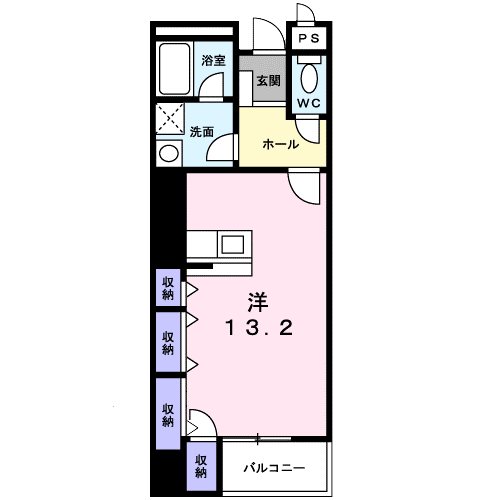 アプローズ 13畳の1Ｒです。