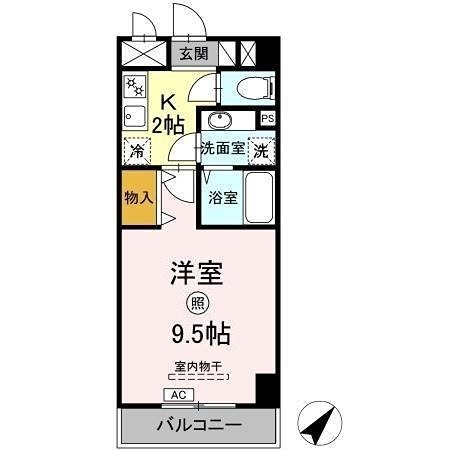 オリゾン立川 単身さんにオススメの間取りです。
