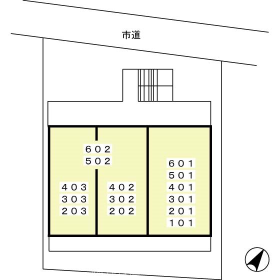 オリゾン立川 配置図です。
