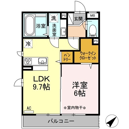 フェリシアKarakida ファミリーなどにオススメの間取りです。