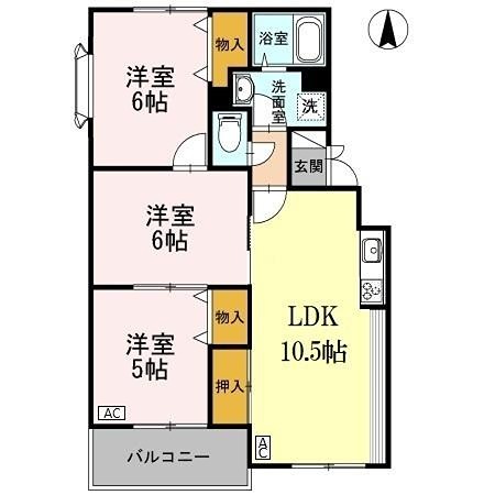 メゾンマツヤ 住み分けしやすい4Ｋです。