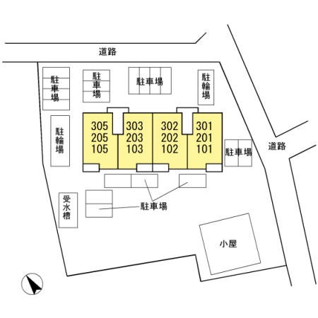 メゾンマツヤ 配置図です。