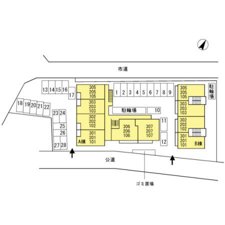 シルクトゥリーA 配置図です。