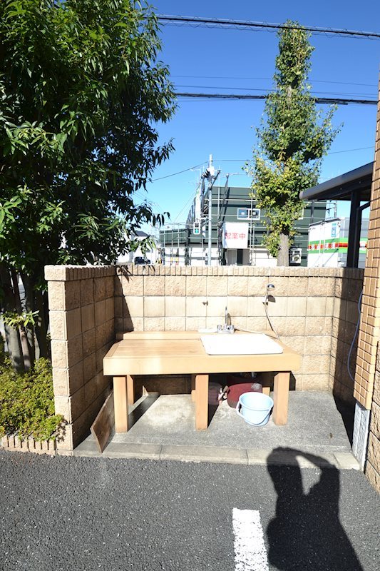 シャーメゾンラブ 犬洗い場完備。