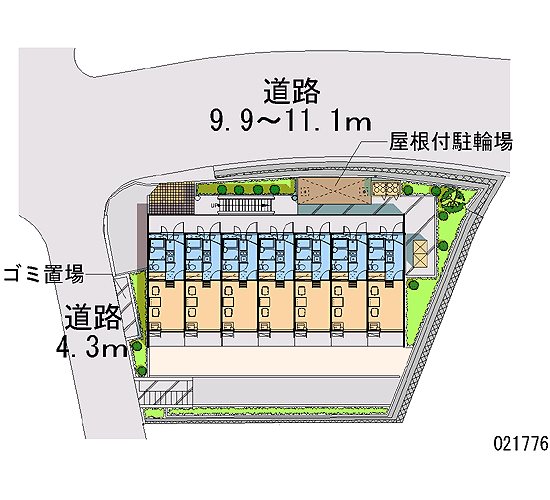 レオパレス聖蹟ロイヤルハイツ 敷地内駐車場があります。