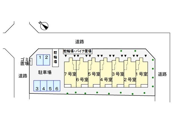 アムール琴３ 区画図です。