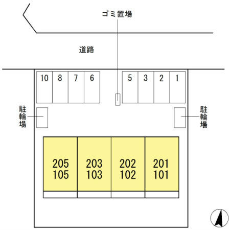 ブランヴェール 区画図です。