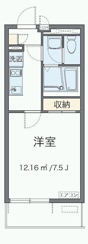 クレイノヴェリテ 単身さんにオススメの間取りです。