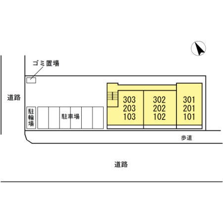 グレイスコート 区画図です。