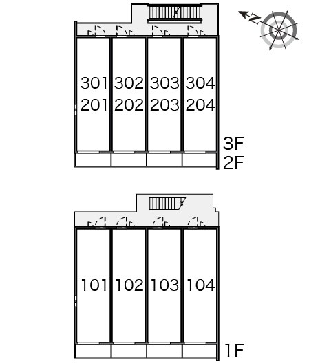 クレイノきよらか 見取り図です。