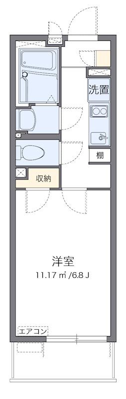クレイノフロンティア3 単身さんにオススメの間取りです。