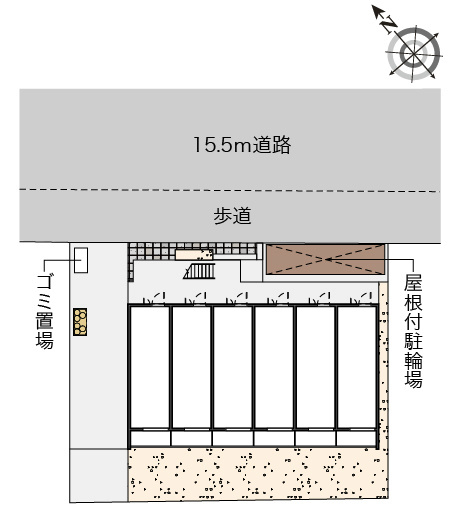 クレイノフロンティア3 駐輪場ございます。