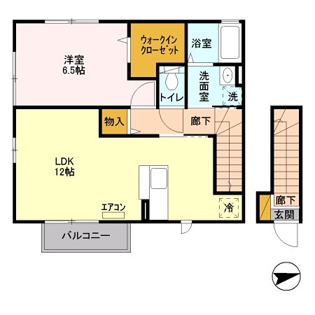 ラメール 住み分けしやすい1ＬＤＫです