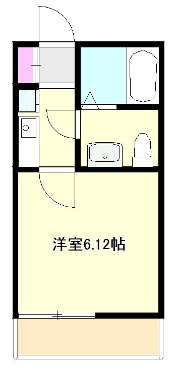 ガーデンプレイスみなみ野 人気のバストイレ別仕様の１Ｋです。