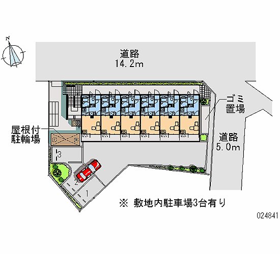 レオパレスエスペランサ分梅 配置図です。