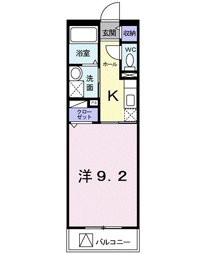 ワンシーダーヒルズ 単身者さんにおすすめの間取りです。