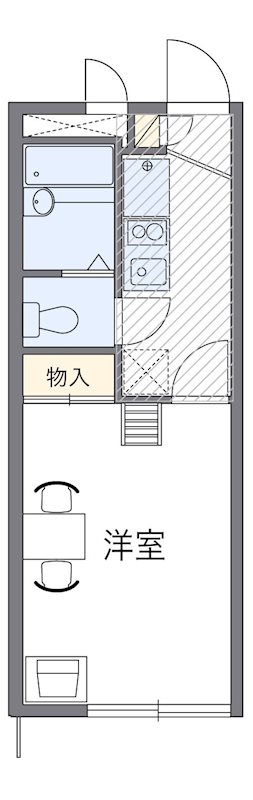 レオパレスJIMY 人気のバストイレ別のお部屋です。