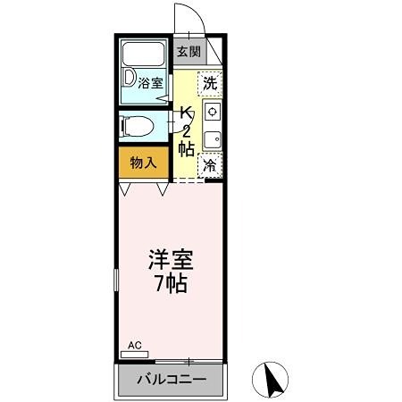 ラフィネ 単身さんにオススメの間取りです。