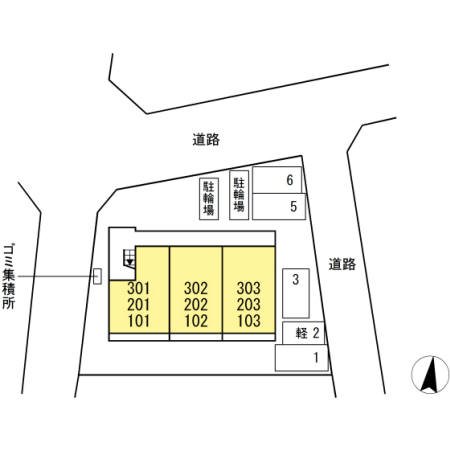 グランメール 区画図です。