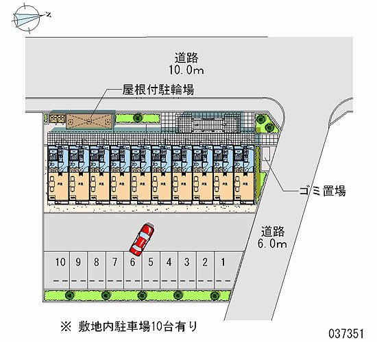 レオパレスアイステイ 配置図です。
